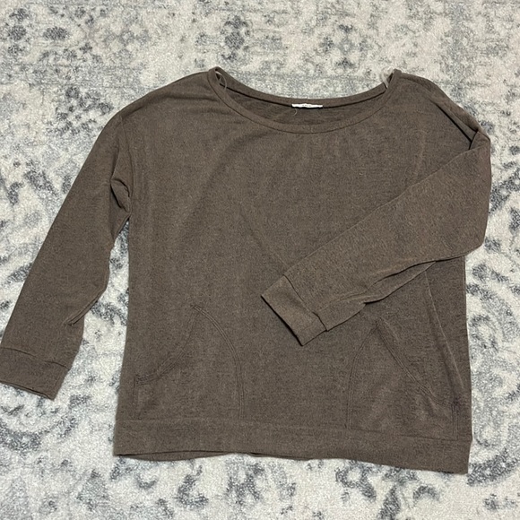 easel brown sweatshirt pullover with pockets - Picture 1 of 6